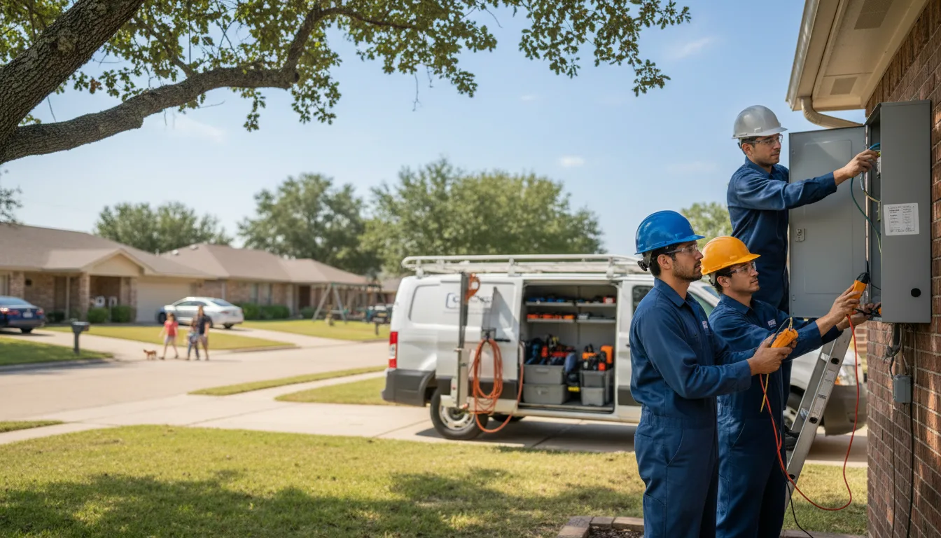 Certified electrician providing emergency electrical services in San Angelo, TX